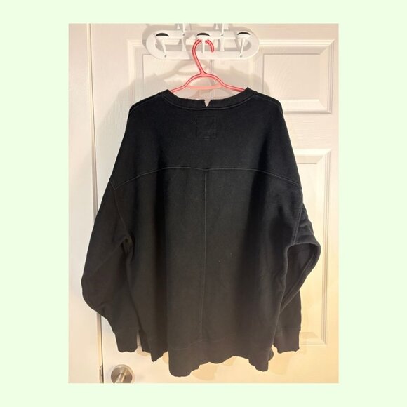 Aerie "The Chill Crew" Sweatshirt, Black, Size L - Picture 3 of 4